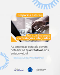 quantitativos nos anteprojetos